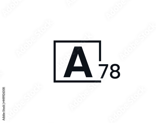 A78, 78A Initial letter logo