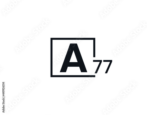 A77, 77A Initial letter logo