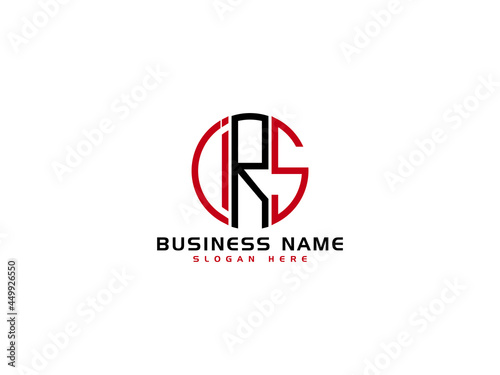 Letter IRS Logo Iocn Vector Image For Business