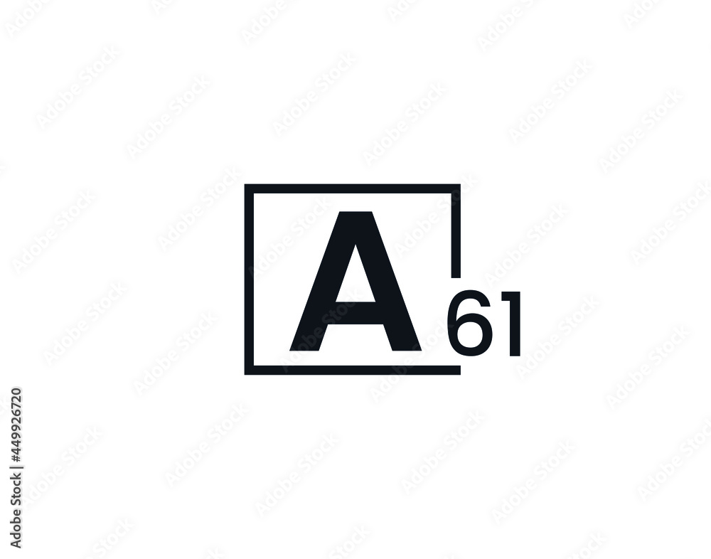 A61, 61A Initial letter logo A61, 61A Initial letter logo