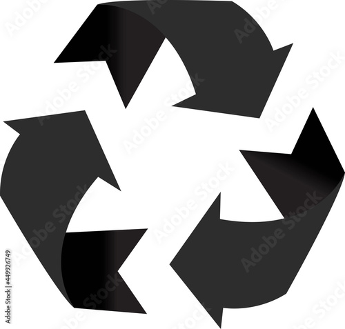 Recycling vector sing or symble icon