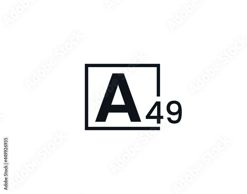 A49, 49A Initial letter logo © Rubel