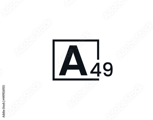 A49, 49A Initial letter logo photo