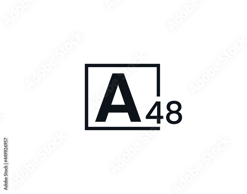 A48, 48A Initial letter logo photo