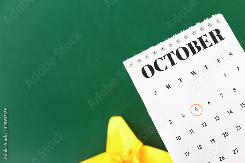 Flip calendar and origami o...