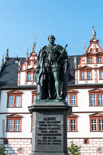Germany, Coburg, statue of King Albert I