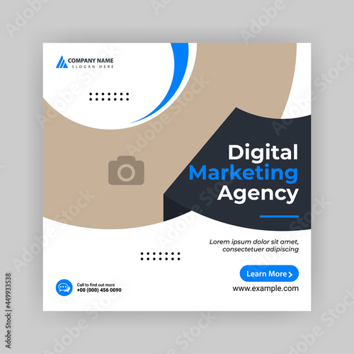 Digital marketing agency and corporate social media post template