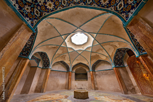 Old bath house built by the Safavids, in the Ghanj Ali complex, in Kerman, Iran.