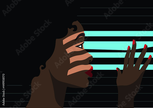 Psychopathology - Mental Health Disorder - Agoraphobia - black woman watching through blinds
