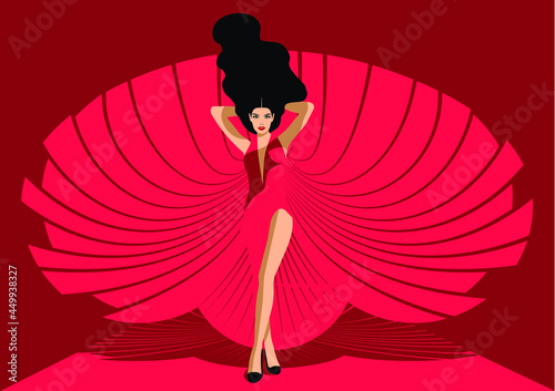 Psychopathology - Mental Health Disorder - Psychopathology - Mental Health Disorder - Histrionic Personality Disorder - woman in red dress parading on the catwalkPsychopathology - Mental Health Disord