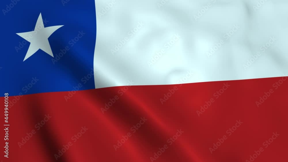 realistic beautiful flag of chile waving in the wind national in a loop banner emblem symbol patriotic holidays animated 3d background high quality texture realistic beautiful flag of chile waving in the wind national in a loop banner emblem symbol patriotic holidays animated 3d background high quality texture