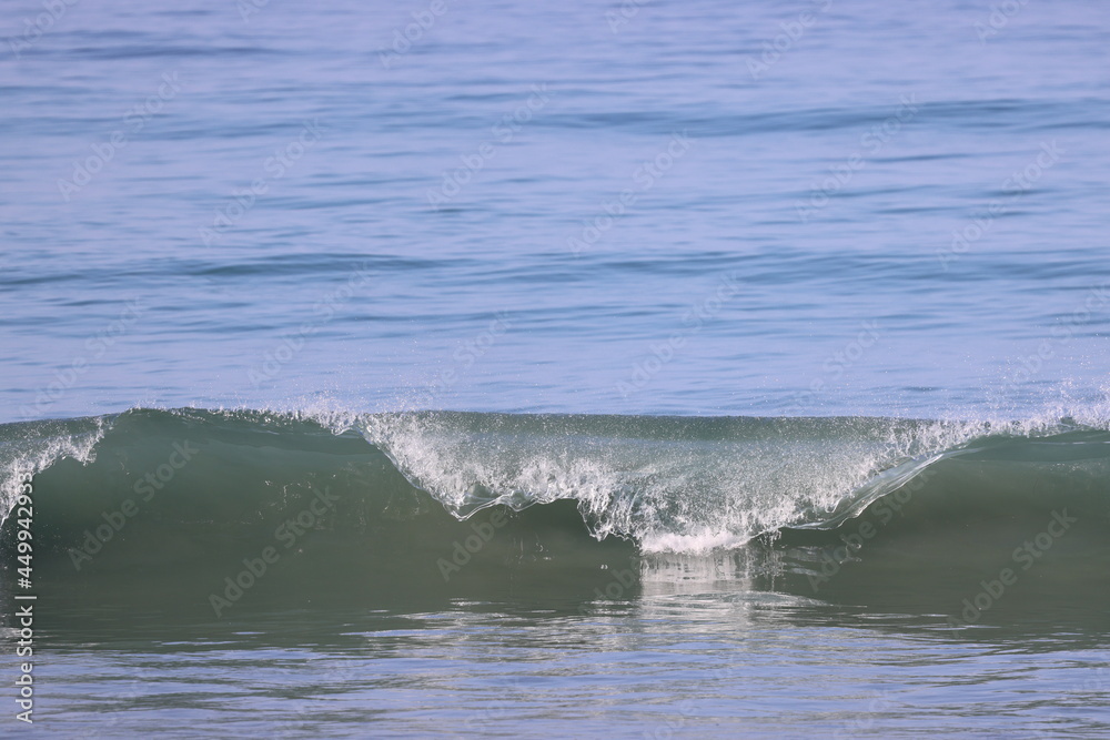 wave breaking on the beach.waves on the beach