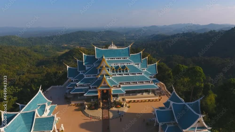 UDON THANI, THAILAND : Wat pa phu kon the beautiful and colourful buildings , The most stunning temple in northeast of Thailand