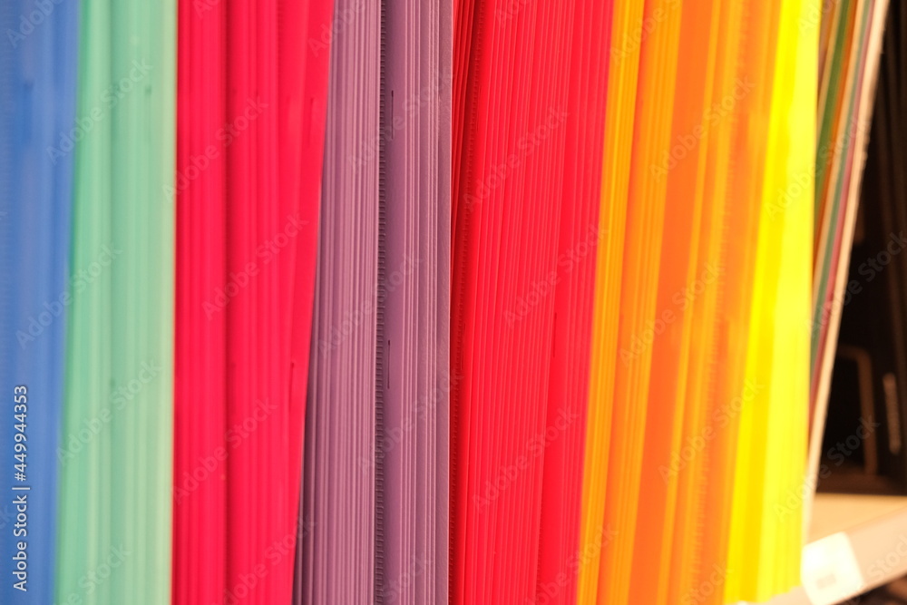 Colorful paper folders
