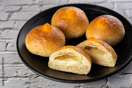 Baked snacks - Bread stuffed with cheese