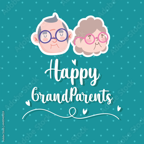 happy grandparents faces