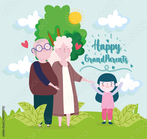 celebrating happy grandparents