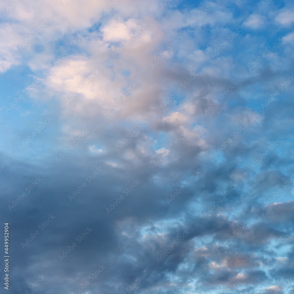 colorful textured blue sky at the end of a summer day colorful textured blue sky at the end of a summer day