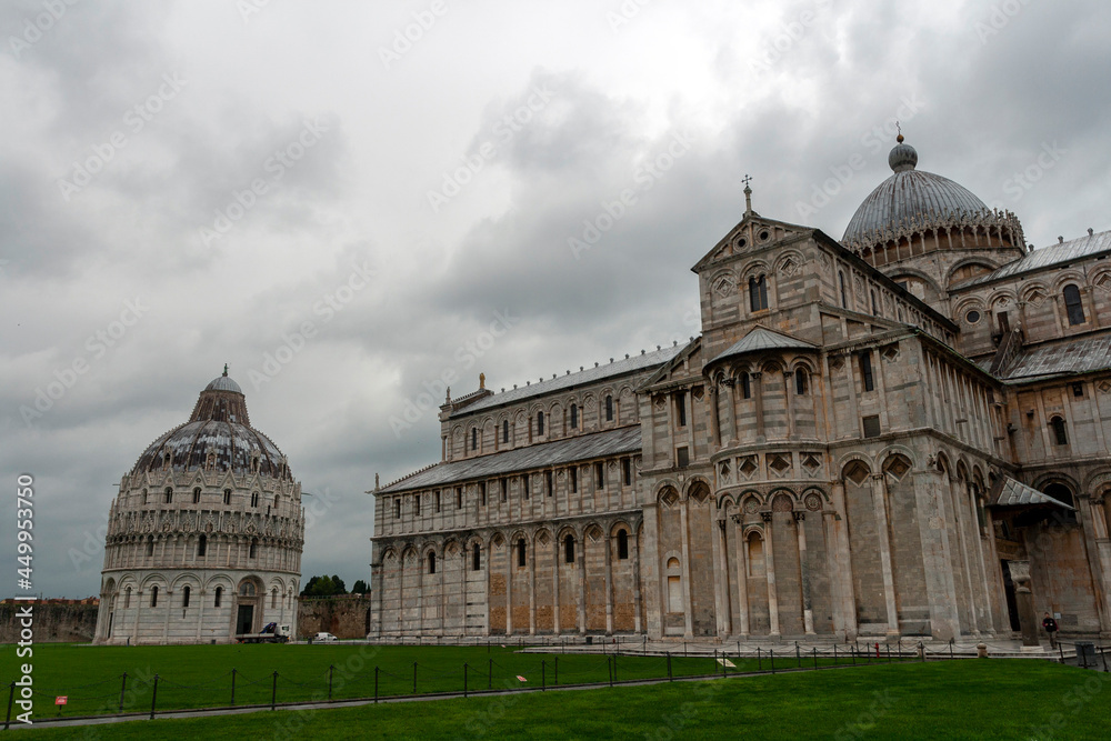 The Pisa Cathedral at Piazza dei Miracoli in Pisa