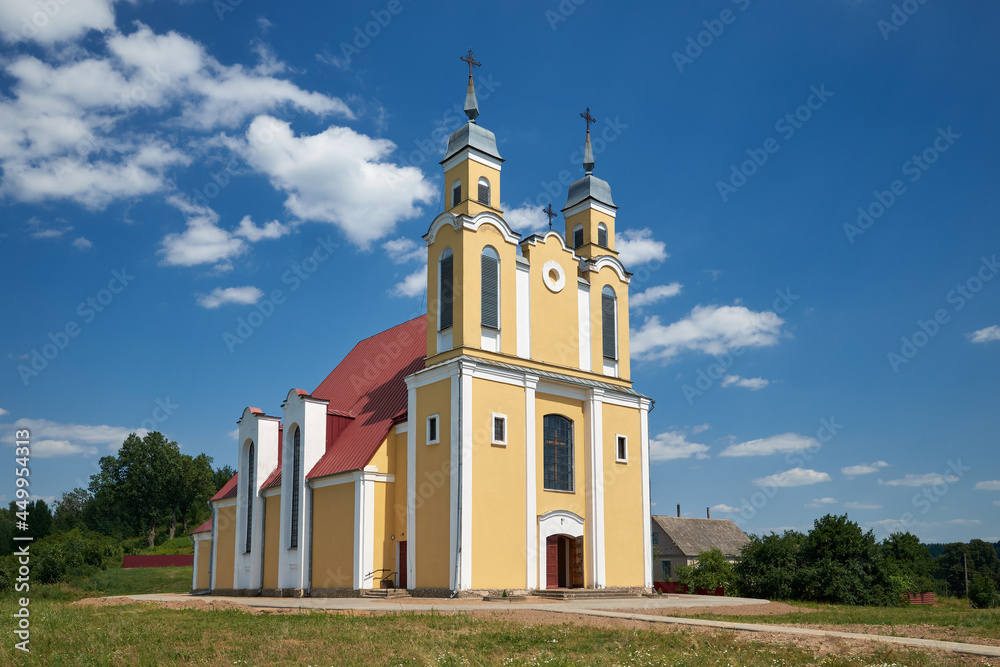 Old ancient church of the Transfiguration of the Lord and Blessed Virgin Mary in Krevo, Grodno region, Belarus. Old ancient church of the Transfiguration of the Lord and Blessed Virgin Mary in Krevo, Grodno region, Belarus.