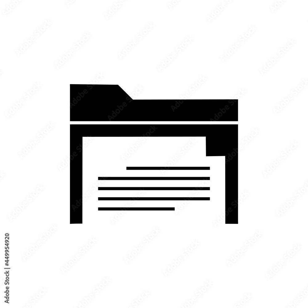 Files and folders vector icon. Files and folders vector icon.
