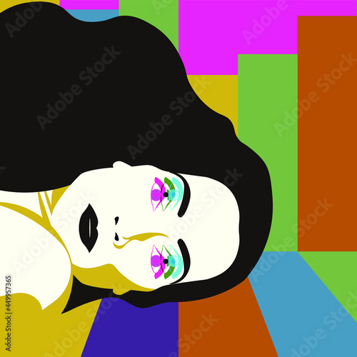 Global Health - Drug Abuse -  woman with eyes unfocused by hallucinogens