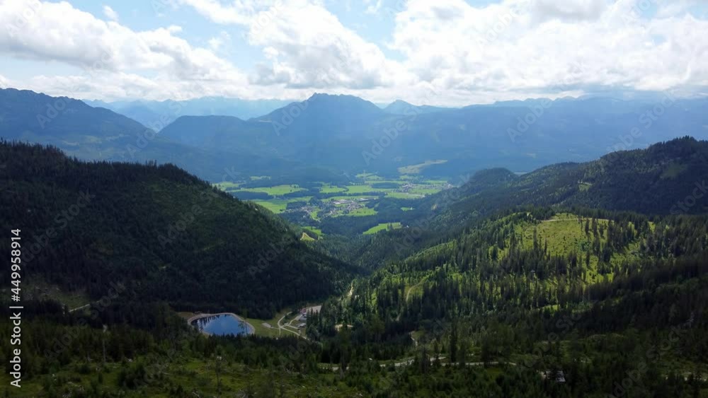 Amazing scenery and typical landscape in Austria - the Austrian Alps from above - travel photography by drone Amazing scenery and typical landscape in Austria - the Austrian Alps from above - travel photography by drone