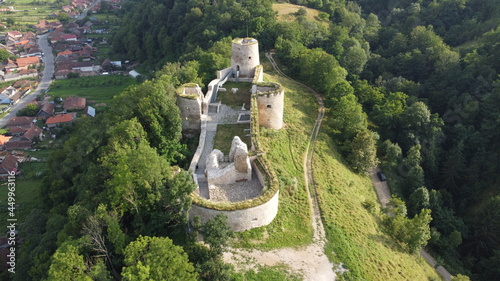 Fortress on the top of the hill. Fortress Bologa photo