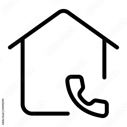 call home outline icon