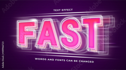 futuristic fast speed text effect editable eps cc