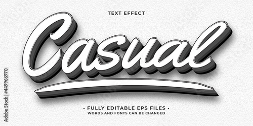 casual minimalist white text effect editable eps cc photo