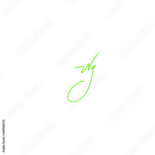 Wg handwritten logo for identity