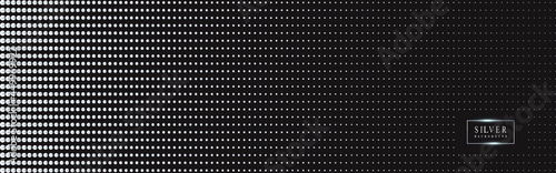 Silver luxury background with beads. Vector illustration.