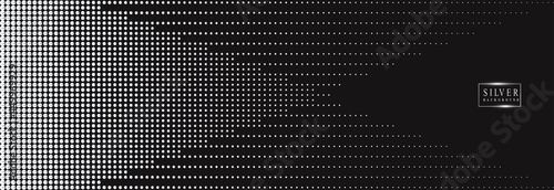 Silver luxury background with beads. Vector illustration.