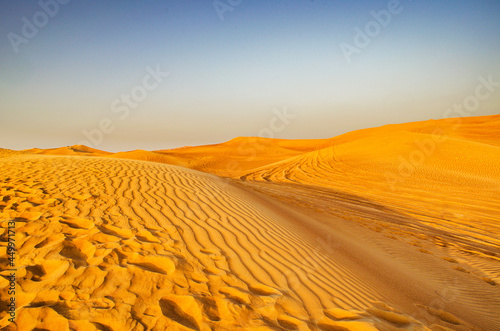 Desert landscape in Dubai UAE