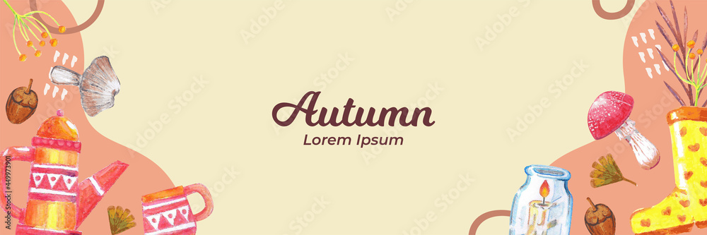 Handdrawn Autumn Banner