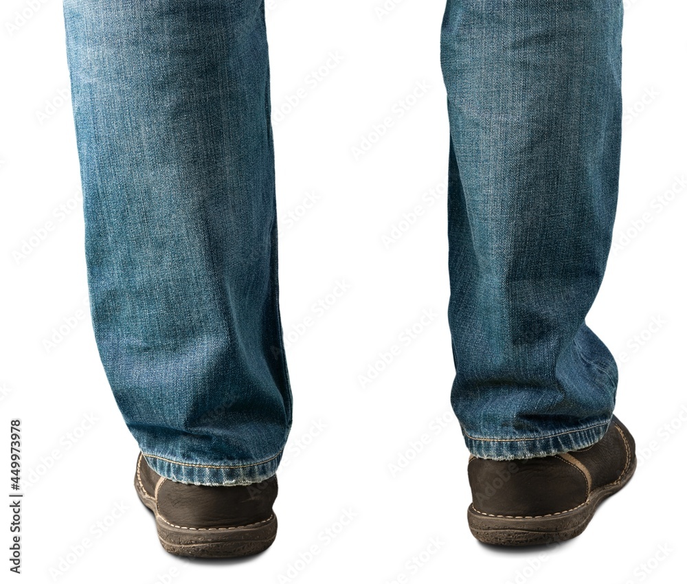Leg in shoes. Leg in shoes.