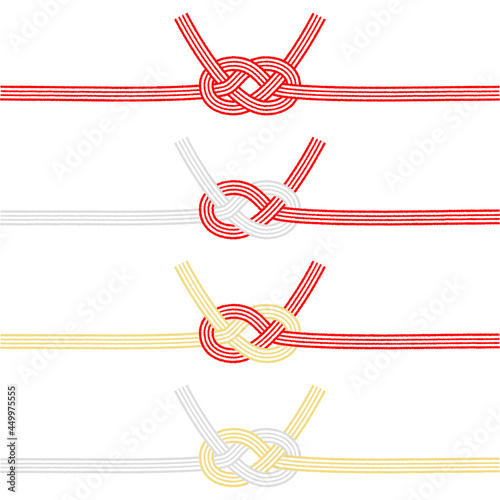 水引 あわじ結び セット ベクター素材 Stock Vector Adobe Stock