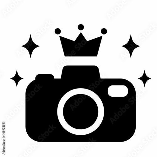 カメラと王冠　フォトコンテスト受賞アイコン