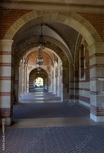 Outdoor corridor with dramatic arches © James