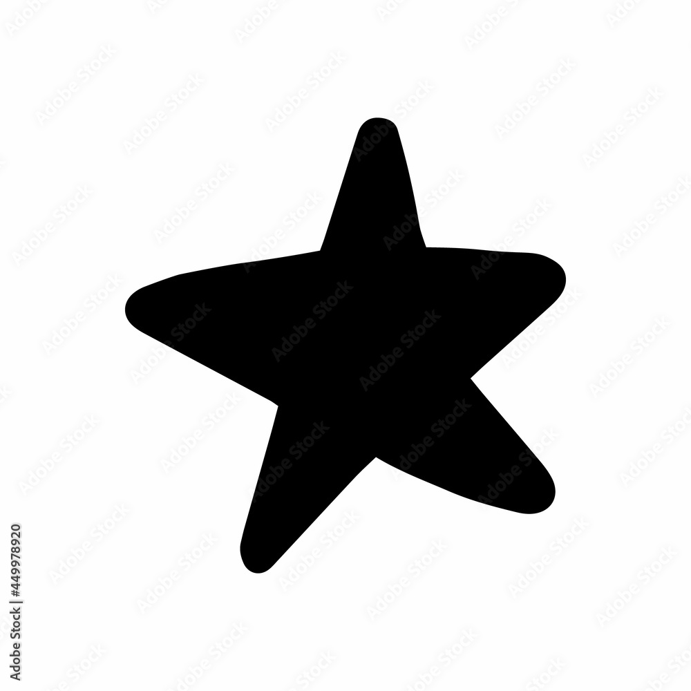 Vector single hand drawn star icon in doodle style on white background. Isolated star on white background illustration for cards, posters, stickers and professional design. Night sky stars. Vector single hand drawn star icon in doodle style on white background. Isolated star on white background illustration for cards, posters, stickers and professional design. Night sky stars.