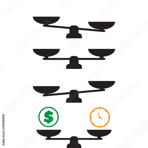 Scale icon vector. Scale vector sign isolated