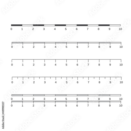 Vector map scales graphics for measuring distances