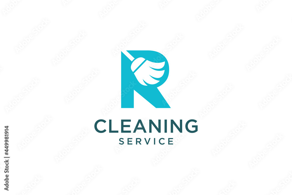 Letter R for cleaning clean service Maintenance for car detailing, homes logo icon vector template. Letter R for cleaning clean service Maintenance for car detailing, homes logo icon vector template.