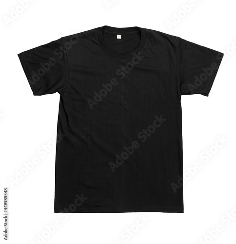 Black plain shortsleeve cotton T-Shirt