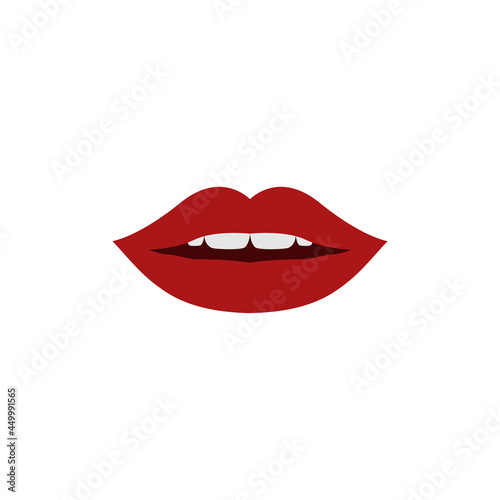 Lips icon design illustration template