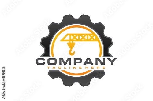 gear crane cargo logo