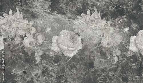 grunge floral texture background 