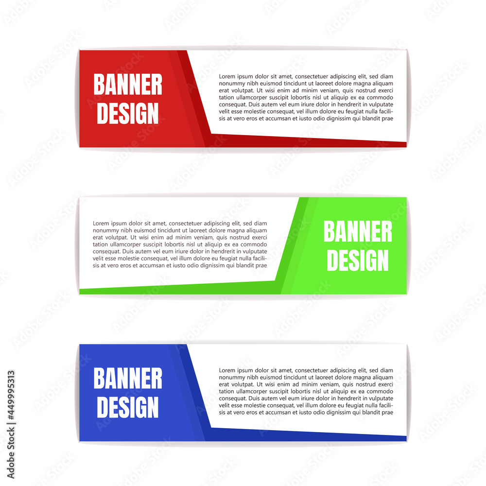 Abstract banner design web template Vector Eps 10