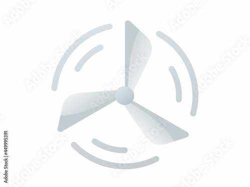 wind energy single isolated icon with smooth style